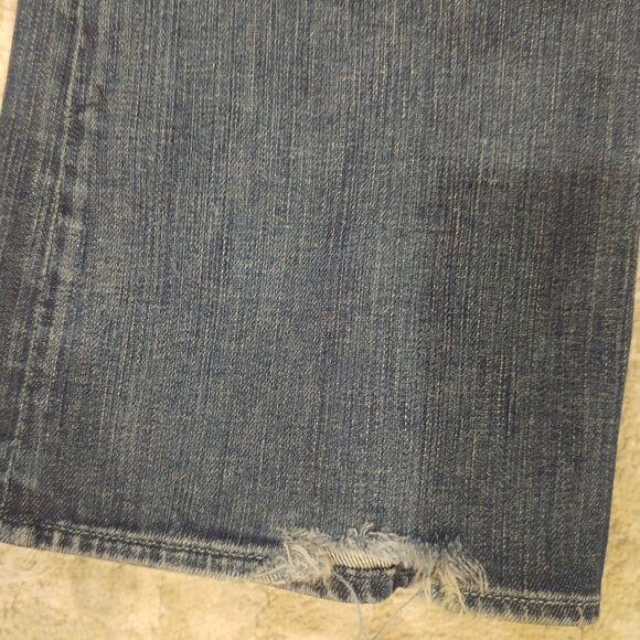 Vintage Guess Premium dark washed low rise flared jeans size 26 Made in USA - Picture 3 of 16